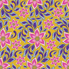 Fototapeta premium seamless floral pattern