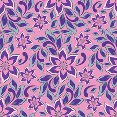 Fototapeta premium seamless floral pattern