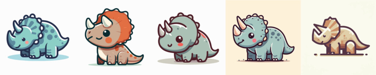 Triceratops Vector Illustration © Fajar