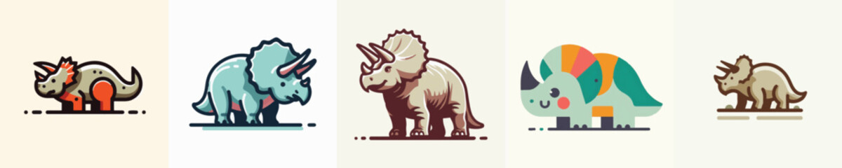Triceratops Vector Illustration © Fajar