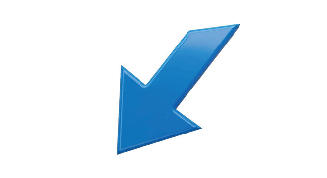 Blue Arrow Pointing Downward.