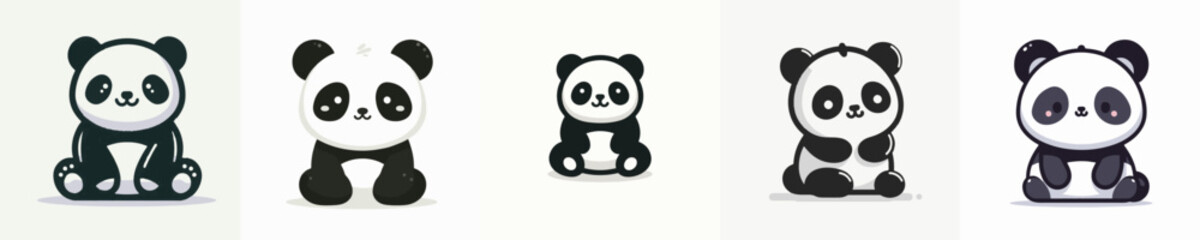 Fototapeta premium Panda Vector Illustration