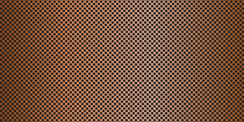 Wide metallic copper or bronze gradient speaker grille or metal grill mesh vector background. vektor design © ALIJABAH