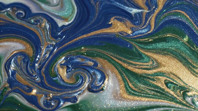 Abstract swirling paint background texture.