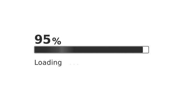 Loading Progress Bar Animation &ndash; Modern UI Loading Screen Motion Graphics