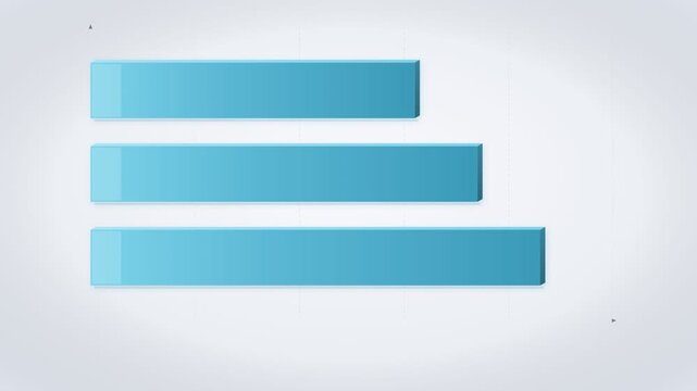 Horizontal Bar Chart Animation &ndash; Data Visualization Business Statistics Motion Graphics