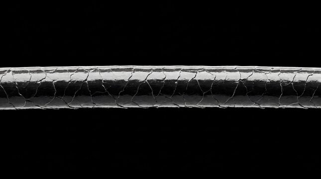 Macro of dark hair strand with protective protein film