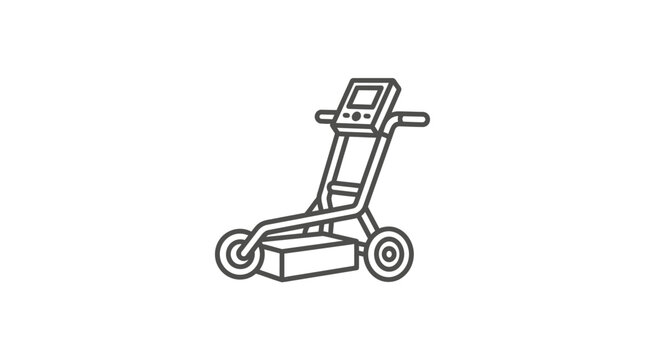 Ground penetrating radar equipment for geological site surveys.