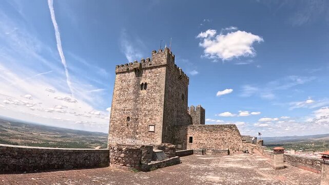Medieval castle of Alburquerque, province of Badajoz, Extremadura, Spain