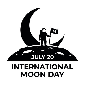 International Moon Day Silhouette Graphic.eps

