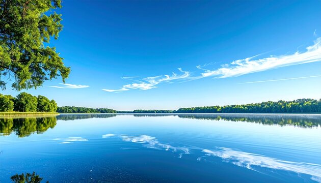 Calm Lake with Reflections

