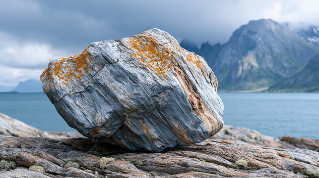 Glacierpolished granite erratic boulder  3