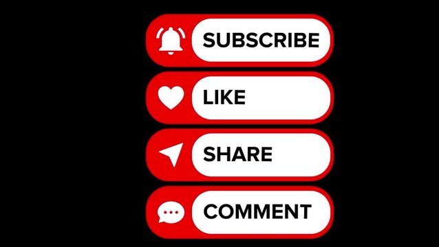 red button with text