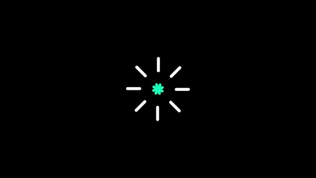 Line blast Fx cartoon firework element, Circle Burst on black background. Circle Burst Motion Graphics in After Effects pop up, line, shiny, blast. template elements for explainer video 4k