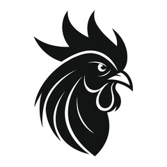 Fototapeta premium Rooster head mascot logo