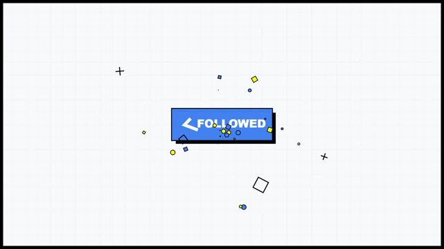 Follow and unfollow social media buttons