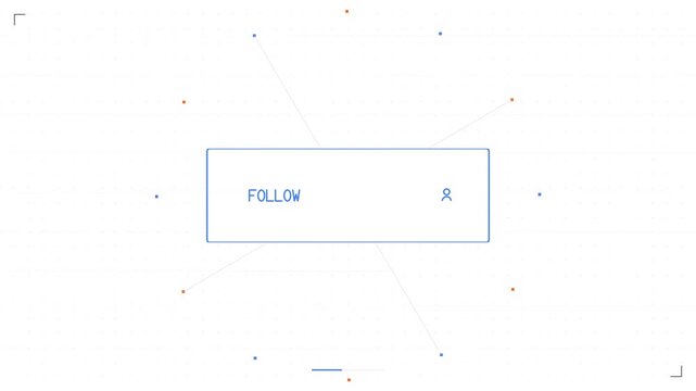 Animated follow and followed button