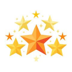 Obraz premium Colorful flat design starburst illustration
