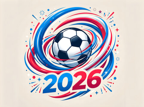 Vibrant soccer ball design for 2026