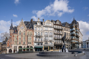 Naklejka premium Brussels is the capital of Belgium, the French Community of Belgium, and the Flemish Community. It is also the de facto capital of the European Union.