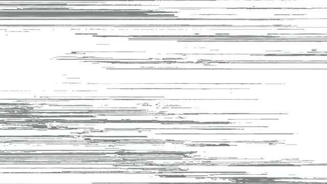 Glitchy distorted digital video screen with broken lines and corrupted signal display error