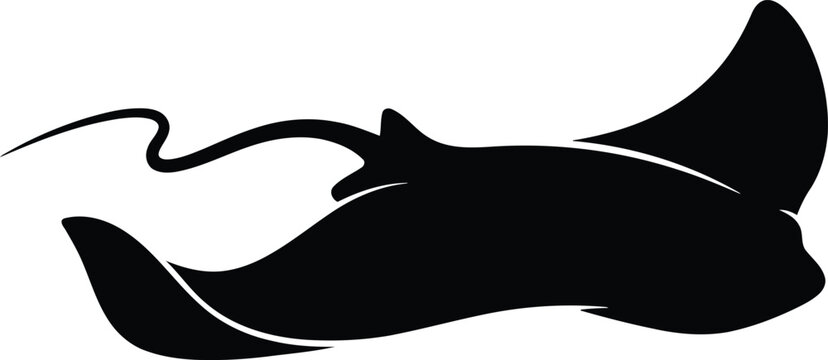 Black wolf silhouette howling