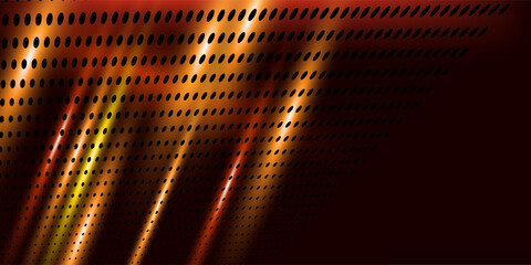 Naklejka premium Interesting contrast geometric abstraction of black, red and gold. Blurry textures. It contains elements of the checkered flag, suitable for design of the categories of speed, racing, rally, sports