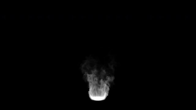 A food or coffee  steam animation rising slowly up, steam or dry air, 