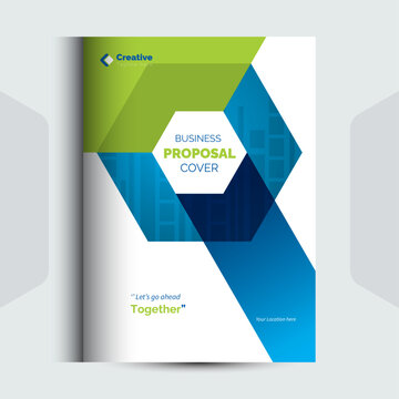 Corporate Business Proposal Cover Design Template concept