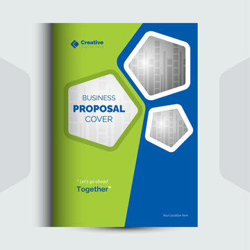Corporate Business Proposal Cover Design Template concept