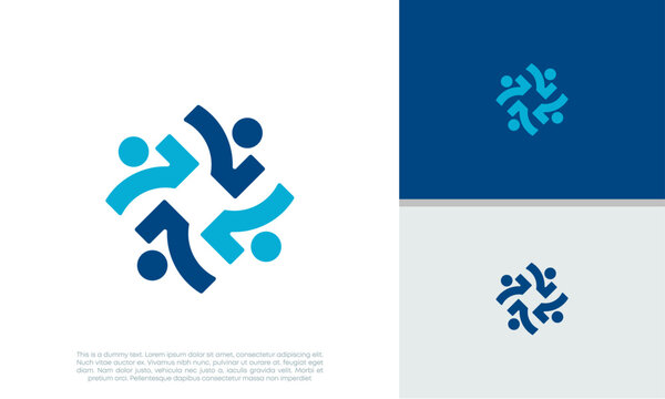 Human Resources Consulting Company, Global Community Logo. Social Networking logo designs.	
