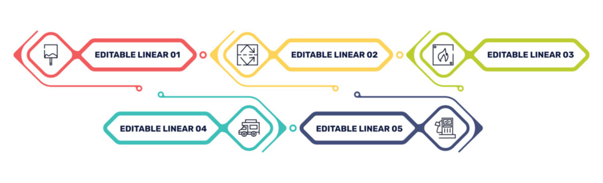 signals set outline icon set featuring uneven, reflective, fire triangular, jitney icons.