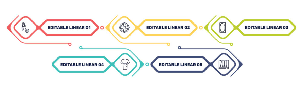 mad science outline icon set featuring oxygen mask, life saver, bedpan, patient robe icons.
