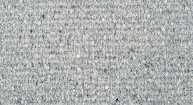 Light grey heathered wool fabric texture with flecked pattern