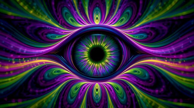hypnotic psychedelic abstract wallpaper with vibrant surreal visual patterns