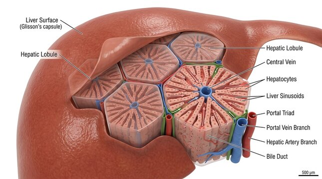 Detailed Anatomy of the Human Liver and Biliary System.