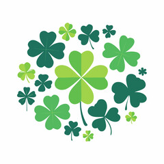 Fototapeta premium Green Clover Collection