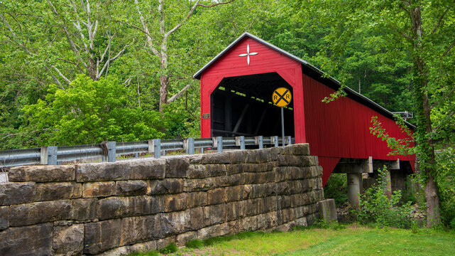 Carrollton Covered Bridge in Barbour County, West Virginia