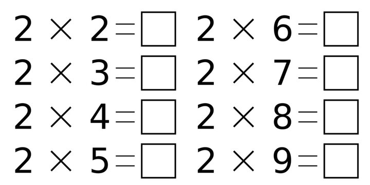 vector work of the 2-multiplication table no answer