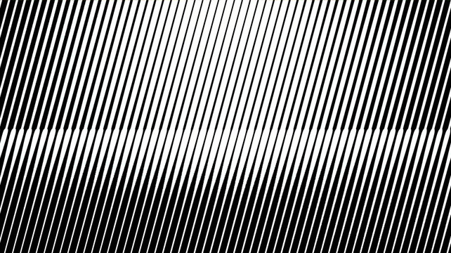 Abstract black and white diagonal line pattern background, monochrome geometric optical art halftone texture
