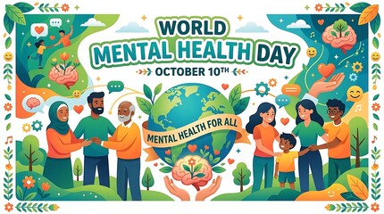 Fototapeta premium World Mental Health Day