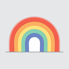 Fototapeta premium Simple Rainbow Illustration