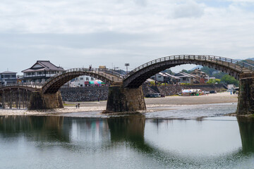 Fototapeta premium Kintai bridge, famous arched bridge in Iwakuni Japan