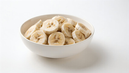 Fototapeta premium Bowl of crumbled cheese on white plate