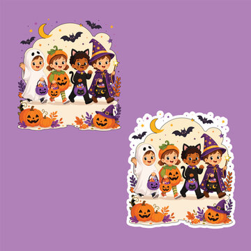 Halloween Kids Trick or Treat SVG