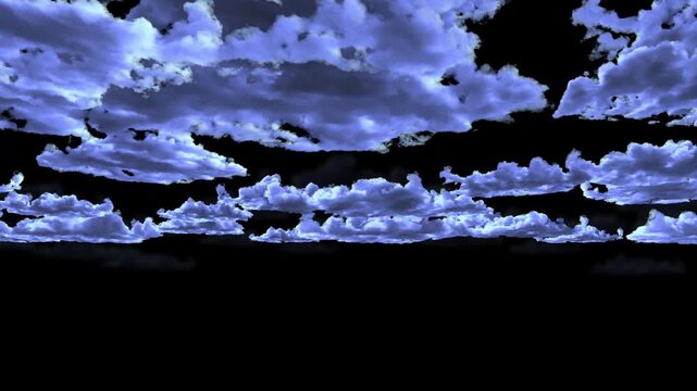 Seamless Realistic 3D Cloud Formation Infinite Loop Animation with Alpha Channel Masks and Keyable Background for Sky Compositing, Environmental Effects and Cinematic Visualizations