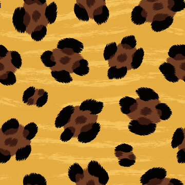 Golden Abstract Spot Seamless Pattern