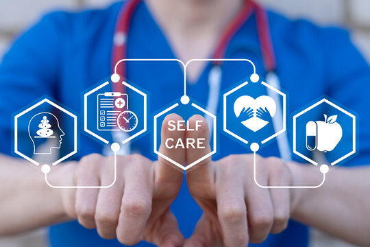 Concept of love yourself, self care, self acceptance. Medical self care recommendation.
