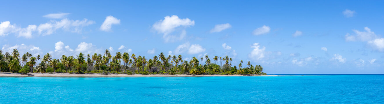 Fakarava Atoll panorama, French Polynesia