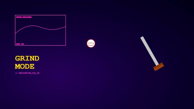 The youth sports dedication training session shows a digital interface tracking a baseball movement as it swings toward a small wooden stick in dark neon
